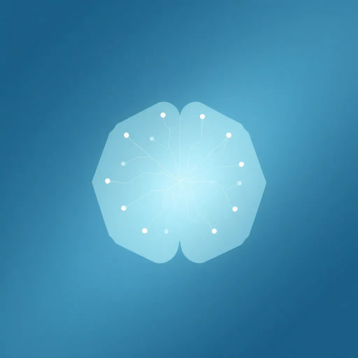 minimalist geometry, abstract forms, neural pathways, cerebral networks, mind mapping, edward tufte, bauhaus, swiss design, modern aesthetics, symmetry, soft gradients, subtle lighting, blue and white palette, clean lines, vector graphics, futurism, inventive visual language, dynamic balance, sleek elegance, contemporary design ethos, inventive symbology, ethereal glow, Claude Monet, subdued hues, algorithmic patterns, airy composition, whimsical essence, Bauhaus influence, symbolic abstraction, connected symbols, futuristic symbolism, AI mind maps, balanced composition, intelligence visualization, mental landscapes, data flow, innovative design