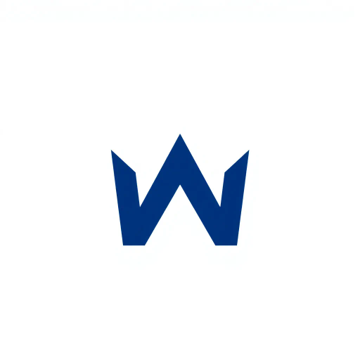 minimal M logo, perspective convergence, depth, hierarchy, geometric structure, modern tech design, indigo blue, flat vector illustration, clean lines, contemporary aesthetics, precision, symmetry, balance, futuristic approach, sleek elegance, simplicity, innovation, dynamic form, visual impact, white background, Bauhaus influences, abstraction, purity, timeless design, digital precision, conceptual clarity, structured form, minimalist execution, modernism, design sophistication, spatial harmony