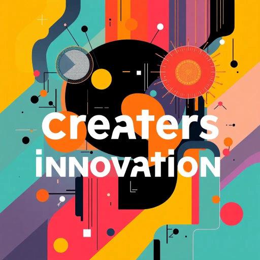 futuristic innovation, creators showcase, dynamic composition, engaging playful typography, Bauhaus inspiration, vibrant colors, geometric abstraction, collaborative energy, contemporary illustration, community spirit, bold lines, creative expression, digital media, interactive features, expressive storytelling, modern aesthetics, artistic flair, Kandinsky influences, minimalist design, high contrast, visual rhythm, cultural fusion, speculative design, immersive experience, urban futurism, abstract realism, digital surrealism