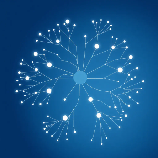 minimalist geometry, abstract forms, neural pathways, mind mapping, Edward Tufte, Swiss design, Bauhaus, symmetry, subtle gradients, soft lighting, modern aesthetics, blue and white palette, clean lines, vector graphics, futuristic symbolism, digital simplicity, cerebral networks, information flow, dynamic balance, sleek elegance, inventive visual language, contemporary design ethos, ethereal glow, conceptual iconography, Claude Monet color palette, symbolic abstraction, subdued hues, cerebral structures, algorithmic patterns, airy composition, delicate textures, whimsical essence, artistic metaphors, AI mind maps, interconnected symbols, neural network pattern, intelligence visualization, innovative design, mental landscapes, data flow, smooth textures, inventive symbology, abstract representation, simplified forms, ethereal lightness, modernist influences, futurism, monochrome palette, balanced composition, dynamic shapes