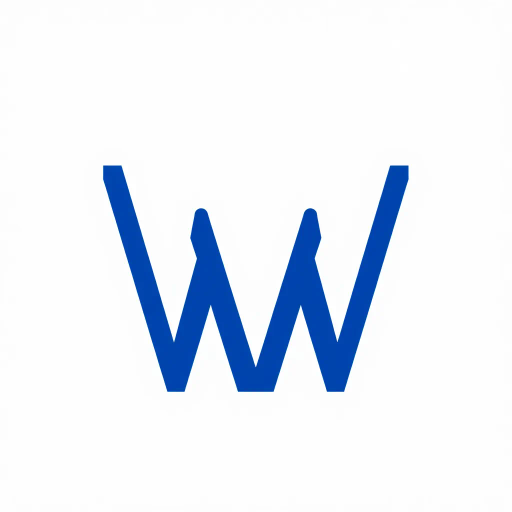 minimal M logo, two vertical strokes, perspective convergence, depth, hierarchy, solid indigo blue, geometric structure, modern tech design, flat vector illustration, clean lines, white background, contemporary aesthetics, precision, symmetry, balance, futuristic approach, sleek elegance, simplicity, innovation, dynamic form, visual impact