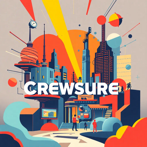 futuristic, innovative design, creators showcase, dynamic composition, engaging, playful typography, Bauhaus influences, vibrant color palette, geometric abstraction, collaborative energy, contemporary illustration, community spirit, bold lines, creative expression, digital media, interactive elements, expressive, modern aesthetics, storytelling, artistic flair