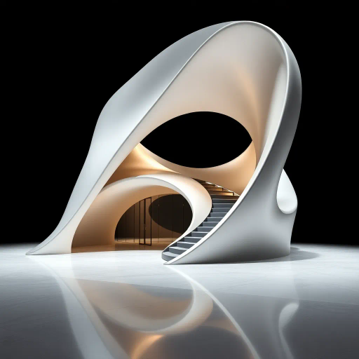 elegant form, intricate detail, hyper-realistic, contemporary design, smooth surfaces, innovative materials, sleek lines, geometric precision, architectural inspiration, digital rendering, minimalist elegance, sculptural presence, dynamic structure, organic curves, industrial chic, futuristic horizon, Bauhaus influence, chiaroscuro lighting, spatial dynamics, interactive experience, metallic sheen, artistic expression, visual harmony, sculptural aesthetics, modernist viewpoint