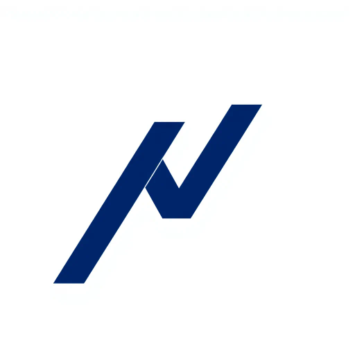 ultra minimal design, geometric precision, bold angled strokes, clean and precise geometric M, solid indigo #3D63DD, vector graphic precision, pure form, minimalistic expression, white background contrast, Bauhaus influence, modernist clarity, abstract reduction, symmetry and balance, contemporary simplicity, visual impact, flat color fields, mathematical geometry, abstraction in typography, artistic symbolism