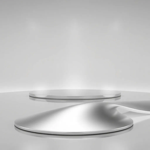 silvery monochrome palette, shimmering metallic surfaces, futuristic allure, minimalist composition, sleek aesthetic, abstract forms, reflective textures, cool grayscale tones, Bauhaus influence, ethereal glow, digital rendering, industrial elements, balance and harmony, chrome details, smooth gradients, high contrast lighting, elegant simplicity, sophisticated design, innovative expression, modernist vibe, spatial depth