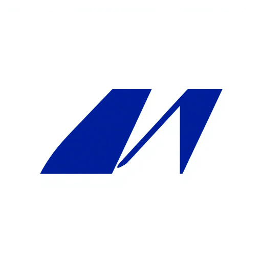 bold M logo, solid geometric letter, structured layers, subtle connector lines, indigo on white, modern minimal SaaS branding, flat vector, Bauhaus influence, clean design, minimalist aesthetics, structured composition, primary color palette, geometric precision, visual balance, negative space utilization, corporate identity, digital branding, contemporary design language, clarity in form, artistic geometry, Hans Hofmann influence, minimalist abstraction, precise symmetry, harmonious layout, sophisticated structure, sleek architecture, dynamic shape interplay, elegant form exploration, modernist simplicity, corporate identity, contemporary design language, structured composition, primary color palette, abstraction, symmetry, precision, geometric harmony