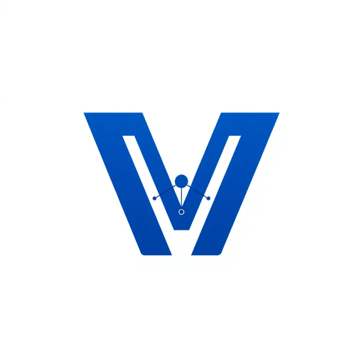 abstract logo design, letter M, minimalist composition, geometric symmetry, vector art, indigo gradient, white background, Bauhaus influence, structural hierarchy, node connection, modern aesthetics, elegant flow, smooth transitions, dynamic form, modular design, technological theme, minimalist elegance, visual balance, artistic ingenuity, sleek lines, visual metaphor, connectivity, network tree structure, sophisticated design, pristine aesthetics, innovative form, streamlined visuals, refined artistic vision, contemporary minimalism, abstract metaphors