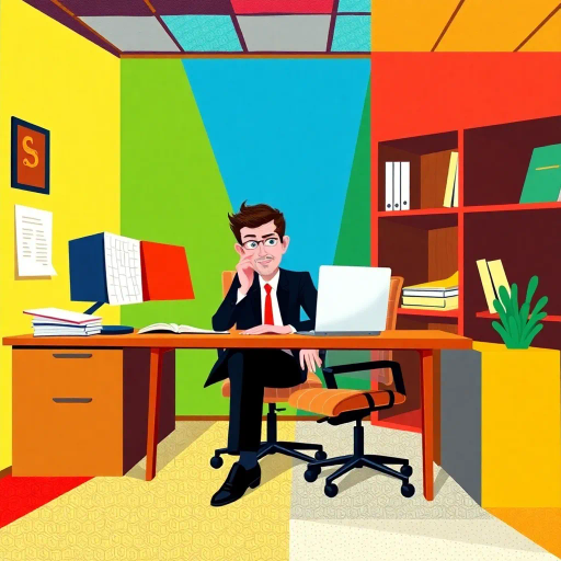 michael scott, geometric abstraction, vibrant colors, cubism, pablo picasso inspiration, bold lines, office setting, comedic expression, abstract shapes, modernist influence, angular forms, playful composition, humorous undertones, dynamic angles, surreal elements, contrasting textures, contemporary twist, character study, exaggerated proportions, artistic humor, satirical depiction