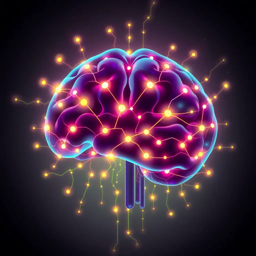 futuristic symbol, artificial intelligence, neural network patterns, vibrant colors, three-dimensional depth, abstract geometry, minimalist design, glowing lines, Claude Monet influence, conceptual brain, high-tech circuitry, modern elegance, cognitive connections, dynamic flow, ethereal glow, Bauhaus style, cutting-edge technology, innovative shapes, sleek contours, surreal forms, intellectual abstraction, liminal space, interconnectedness, science meets art, fluid design, visual metaphor, collective intelligence, digital canvas, evocative imagery