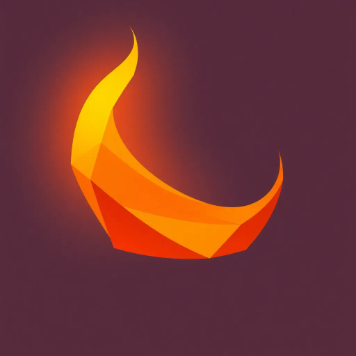 minimalistic, geometric shapes, vibrant colors, soft gradients, angular design, polygonal, abstract flame, warm palette, glowing effect, simplified forms, modern aesthetic, flat shading, contrasting hues, visual balance, dynamic composition, contemporary art, clean lines, symbolic warmth, ethereal glow, luminous intensity, stylized representation, Piet Mondrian, Bauhaus influence, cubism, abstract expressionism, geometric abstraction, Henri Matisse, harmonic balance, chromatic brilliance, meticulous craftsmanship, structural elegance, spatial dynamics, transcendent luminosity, artistic equilibrium, impressionistic warmth, urban sophistication