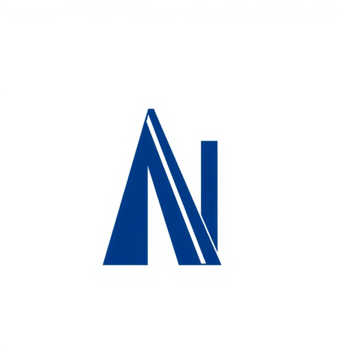 bold letter M, logo design, parallel strokes, tapering lines, upward hierarchy, geometric precision, solid indigo blue, minimalist composition, clean vector lines, modernist influences, structured symmetry, precise angles, dynamic balance, corporate identity, white background, Bauhaus inspiration, vector artwork, abstract simplicity, disciplined geometry, visual clarity