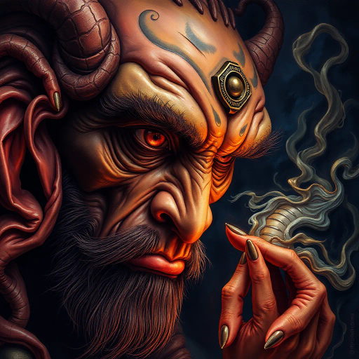 hyper-realistic illustration, intricate detail, photorealistic textures, vivid colors, chiaroscuro lighting, surreal composition, dynamic perspective, emotional depth, cultural motifs, Renaissance influence, vibrant hues, symbolic elements, fine art, meticulous craftsmanship, expressive forms, modern technique, artistic expression, imaginative narrative