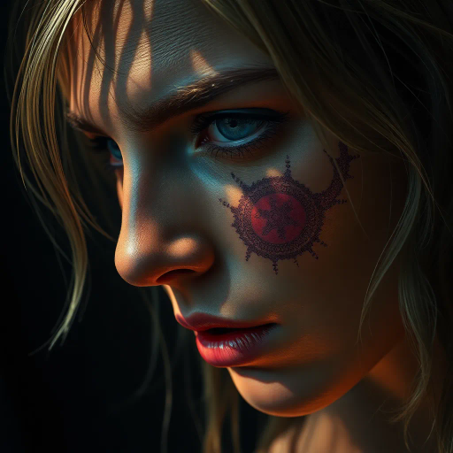 hyper-realism, intricate details, soft lighting, photorealistic textures, emotive expression, dynamic composition, vivid colors, high contrast, chiaroscuro technique, modern aesthetic, surreal influence, cinematic framing, clear focus, atmospheric mood, digital painting, contemporary realism, expressive brushwork, realistic portrayal, enhanced detail, artistic refinement