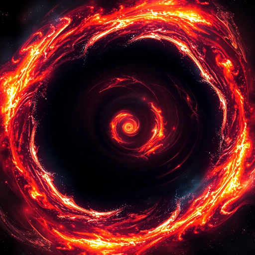 cosmic phenomenon, dark void, swirling vortex, Stephen Hawking, surrealism, 21st century, dramatic lighting, vast scale, contrasting shadows, ethereal glow, spacetime distortion, vibrant nebula, celestial bodies, infinite depth, turbulent energy, digital painting, stark contrast, futuristic vision, enigmatic allure, gravitational pull, science fiction