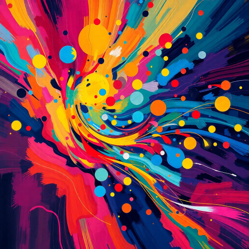 symphony of color, abstract rhythm, musical harmony, vivid hues, dynamic movement, expressionist brushstrokes, Kandinsky influence, modern beats, surreal tones, flowing lines, futuristic composition, emotional resonance, sonic textures, cultural fusion, ethereal soundscape, luminous notes, harmonic convergence, vibrant spectrum, auditory visual experience