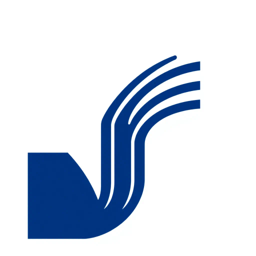 bold letter M, logo design, parallel strokes, tapering lines, upward hierarchy, geometric precision, solid indigo blue, minimalist composition, clean vector lines, modernist influences, structured symmetry, precise angles, dynamic balance, corporate identity, white background, Bauhaus inspiration, vector artwork, abstract simplicity, disciplined geometry, visual clarity