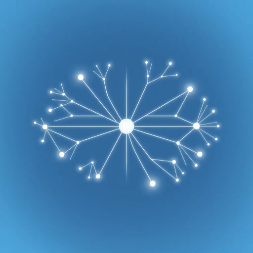 minimalist geometry, abstract forms, neural pathways, mind mapping, edward tufte, swiss design, bauhaus influence, symmetry, subtle gradients, soft lighting, modern aesthetics, blue and white palette, clean lines, vector graphics, futuristic symbolism, digital simplicity, cerebral networks, information flow, dynamic balance, sleek elegance, inventive visual language, contemporary design ethos, ethereal glow, conceptual iconography, Claude Monet color palette, symbolic abstraction, subdued hues, cerebral structures, algorithmic patterns, airy composition, delicate textures, whimsical essence, artistic metaphors, AI mind maps, interconnected symbols, neural network pattern, intelligence visualization, innovative design, mental landscapes, data flow, smooth textures, inventive symbology