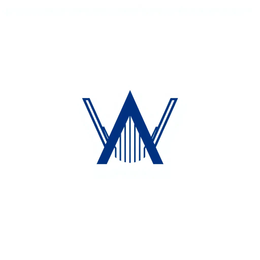 bold letter M, parallel strokes, tapering structure, upward hierarchy, indigo blue, geometric precision, vector design, minimalist aesthetic, structural elegance, balance and symmetry, clean composition, white background, modernist influences, Bauhaus geometry, minimal lines, disciplined form, artistic clarity, Wassily Kandinsky, Piet Mondrian, abstract expressionism, harmonic proportions, spatial dynamics, structural rhythm, serene modernism, art deco influences, linear abstraction