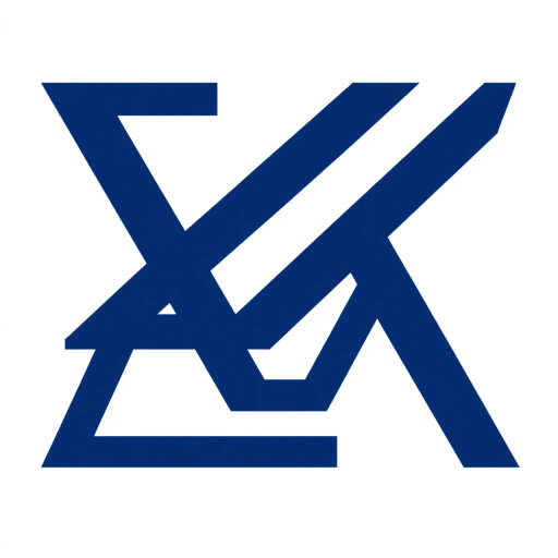 abstract M lettermark, bold design, minimalist aesthetics, modern logo, geometric precision, sharp V convergence, diverging lines, thick diagonal elements, solid indigo hue, striking visual contrast, elegant simplicity, white canvas background, Bauhaus influence, crisp and clean lines, graphic design, contemporary artistry, precise alignment, visual identity, innovative branding, sleek and sophisticated, artistic intent, Claude Garamond, high visual impact, symbolism of unity and balance, interplay of light and shadow, Marcel Breuer inspiration, dynamic composition, artistic precision, modernist influence, streamlined elegance, unity of form, visual harmony, space and depth, Bauhaus principles, typographic innovation, color theory 