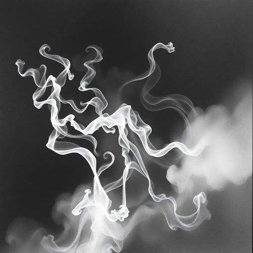 ethereal smoke, swirling tendrils, Gustave Doré influence, chiaroscuro lighting, monochromatic tones, mystical ambiance, flowing movement, atmospheric depth, wisps of vapor, ink wash technique, surreal landscape, dreamlike quality, abstract forms, billowing clouds, gradient shading, soft edges