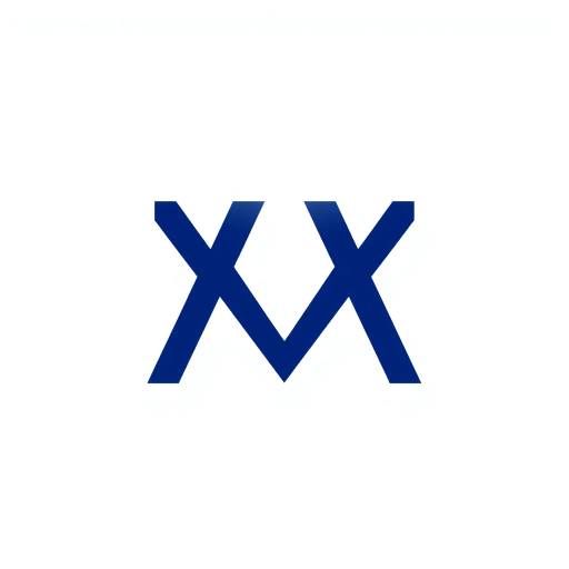 bold letter M logo, parallel strokes, subtly taper, upward hierarchy, structured design, solid indigo blue, clean geometric vector, white background, modern minimalist, Bauhaus influence, precise lines, asymmetrical balance, visual clarity, typographic elegance, dimensional form, sleek aesthetic, contemporary design, harmonious proportions