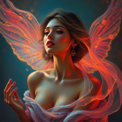 ethereal woman, renaissance lighting, dramatic contrasts, vibrant hues, delicate textures, impressionist influences, emotionally evocative, modern twist, surrealism undertones, dynamic composition, fluid movement, Baroque era inspiration, intricate details, fantastical elements, cultural richness, harmonious balance, mythical aura, expressive gesture, lively ambiance, magical realism, soft brushstrokes, timeless beauty, Leonardo da Vinci, chiaroscuro, vibrant color palette, delicate gradients, fluid dynamics, surreal dreamscape, Baroque grandeur, intricate ornamentation, mythical storytelling, expressive symbolism, dynamic balance, harmonious arrangement, magical depth, timeless expression, ethereal elegance, Renaissance revival, impressionist light play