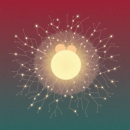 abstract forms, neural pathways, minimalist geometry, ethereal glow, Edward Tufte, Bauhaus influence, futurism, Claude Monet color palette, cerebral networks, clean lines, cerebral structures, AI mind maps, modern aesthetics, innovative design, neural network pattern, symbolic abstraction, soft gradients, minimalist abstraction, futuristic symbolism, dynamic balance, sleek elegance, contemporary design ethos, information flow, inventive visual language, mental landscapes, intelligence visualization, subdued hues, delicate textures, inventive symbology, subtle gradients, symmetry, abstract mind mapping