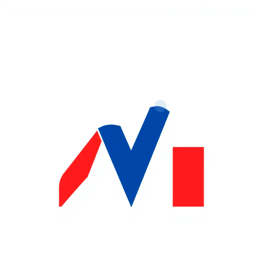 abstract M lettermark, geometric precision, minimal modern logo, bold solid indigo, two thick diagonal lines, converging to sharp V, diverging upward, white background, modern design, Bauhaus influence, clean lines, sharp angles, visual symmetry, optical balance, color contrast, simplicity in form, structural clarity, contemporary aesthetics, graphic composition, dynamic movement, focal point, bold expression, minimalist approach, striking visual impact, harmonious alignment, refined elegance, subtle sophistication, design innovation