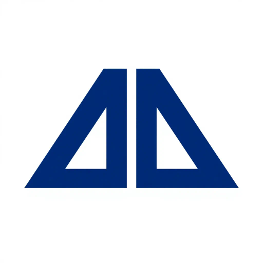 ultra minimal, M logo, clean geometric design, bold angled strokes, meeting at center point, solid indigo #3D63DD, pure letterform, vector precision, white background, simplicity in form, austere beauty, modern typography, elegant symmetry, precise geometry, minimalist expression, Bauhaus influence, abstract representation, harmonious balance, crisp composition, pure line quality, stark contrast, structural clarity, Cartesian plane, devoid of detail, visual purity