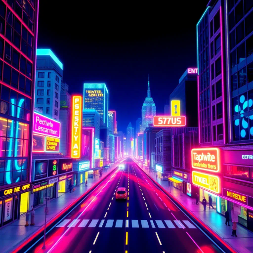 synthwave aesthetic, neon lights, 1980s retro, cyberpunk cityscape, vibrant color palette, glowing outlines, retro-futuristic elements, electric blue and hot pink contrast, David Hockney influence, low polygon aesthetic, vaporwave vibes, analog echoes, high contrast, urban landscape, kaleidoscopic reflections, grid patterns, digital futurism, dynamic motion, cinematic widescreen, surreal imagery, electric dreams, timeless nostalgia, geometric architectures, night city glow, cultural nostalgia, atmospheric perspective, hyper-realistic details