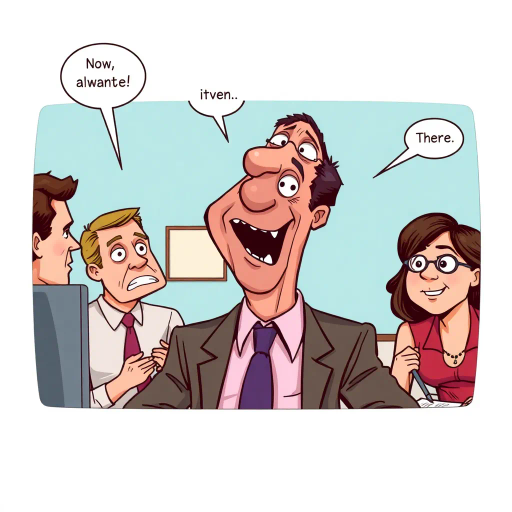 The Office, TV show, Michael Scott, satire, humor, workplace dynamics, exaggerated expressions, vibrant colors, quirky character portrayal, Steve Carell likeness, contemporary pop culture, sharp lines, graphic novel style, speech bubbles, whimsical narrative, comedic timing, awkwardness, ensemble cast, office antics, influential 2000s TV series, sitcom humor, illustrative storytelling, exaggeration, distinctive personality, cultural phenomenon, iconic scenes, workplace setting