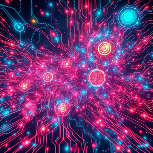 futuristic, surrealism, vivid imagination, artificial intelligence, ethereal glow, intricate circuitry, neural networks, machine learning, abstract forms, high contrast, cybernetic elements, modernism, vibrant colors, fluid motion, technological essence, innovation, immersive detail, luminous reflections, speculative design, digital canvas, emotional resonance, visual storytelling, dynamic composition, avant-garde, sci-fi influences, complex geometry