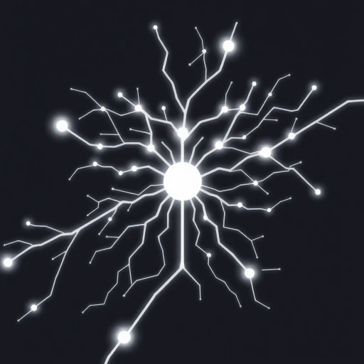 abstract symbolism, minimalist geometry, neural pathways, cognitive networks, ethereal glow, Bauhaus influence, modernist touch, clean lines, simplicity in design, conceptual clarity, monochromatic elegance, rhythmic patterns, sleek finish, futuristic vision, balanced composition, aesthetic harmony, subtle gradients, innovative forms, digital synthesis, harmonious proportion, light mode aesthetics, thought-provoking motifs, contemporary abstraction, soft illumination, conceptual art