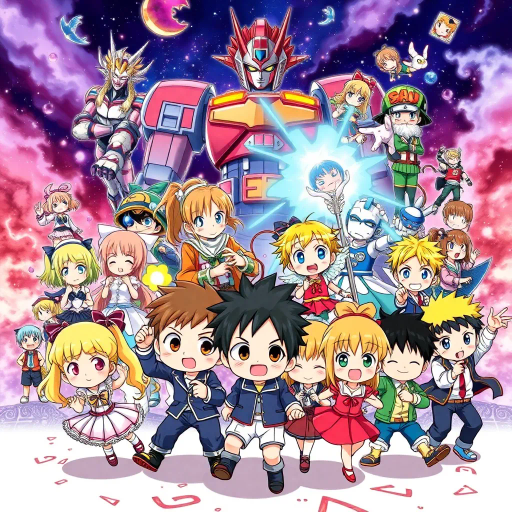 manga, anime, otaku, kawaii, chibi, Studio Ghibli, Hayao Miyazaki, Sailor Moon, Astro Boy, One Piece, Dragon Ball Z, Naruto, Attack on Titan, Neon Genesis Evangelion, My Hero Academia, Kimi no Na wa, magical girls, giant robots, school life, supernatural powers, action-packed, vibrant colors, detailed backgrounds, dynamic poses, emotional storytelling, fantasy worlds, mythical creatures, epic battles, adventure, friendship, coming-of-age, Japanese culture, cultural references, cosplay, animation, character design, vibrant hairstyles, big expressive eyes, exaggerated facial expressions, humor, drama, romance, slice of life, mecha, shōnen, shōjo