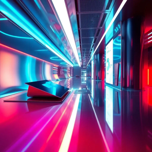 futuristic technology, sleek design, vibrant colors, metallic textures, Bauhaus influence, dynamic lighting, minimalist aesthetics, modernism, surreal perspective, high contrast, reflection, digital art techniques, user interface, communication theme, innovation motif, cybernetic elements, interactive form, seamless integration, contemporary era, technophilia, abstract expression, translucency