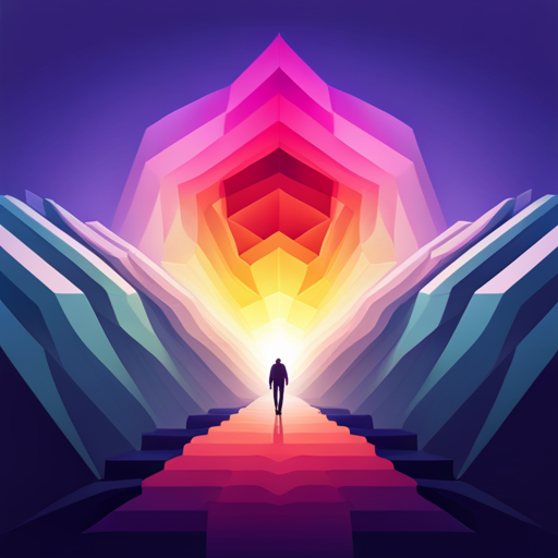 vector art, generative graphics, exploration, minimalism, geometric shapes, depth, vibrant colors