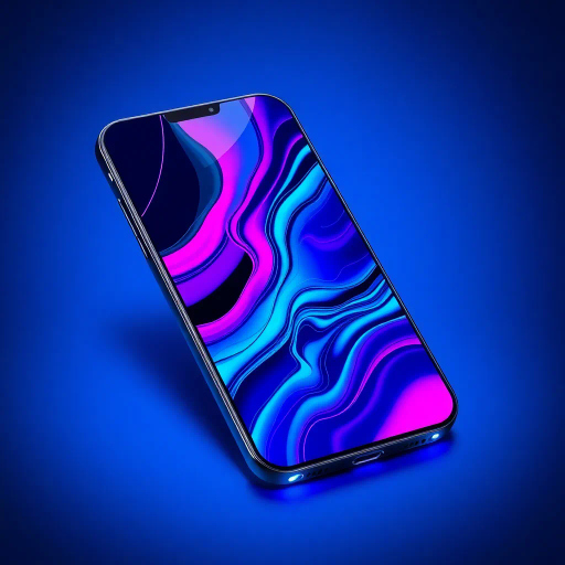 futuristic smartphone design, sleek curves, vibrant OLED display, cutting-edge technology, minimalist aesthetic, high gloss finish, Bauhaus influences, cyberpunk hues, neon lights, interactive holograms, dynamic user interface, ergonomic structure, Jean-Michel Basquiat inspiration, electric blue accents, avant-garde tech, digital era innovation, virtual connectivity, seamless integration, ultra-thin profile, contemporary digital communication