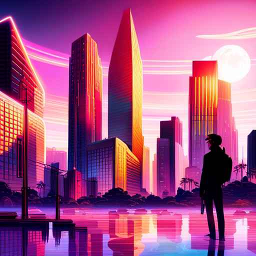 neon lights, cybernetic enhancements, dystopian society, hacker culture, augmented reality, AI, machine learning, coding language, digital currency, virtual reality, futuristic cityscape, glitch art, data privacy, blockchain technology, post-apocalyptic, biohacking, nanotechnology, quantum computing, synthetic intelligence