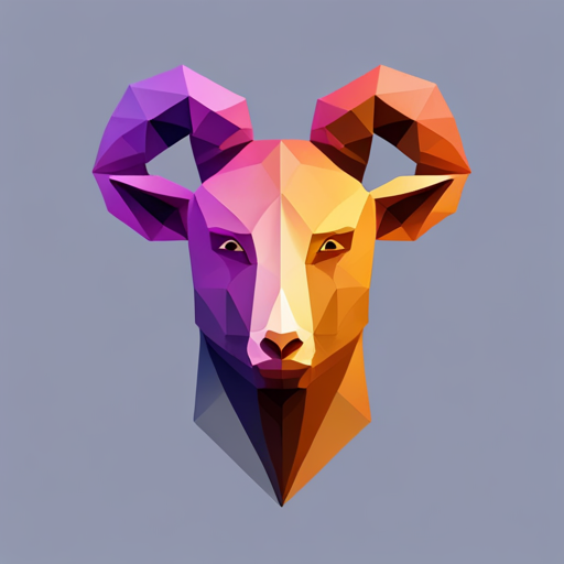 Abstract, Vector, Low-poly, Small, Goat, Robot, Geometry, Futuristic, Triangles, Irregular shapes, Angular, Fragmented, Cubism, Minimalism, 3D, Wireframe, Edges, Neon colors, Modernism, Geometry, Illusion, Depth, Shading, Representation, Symmetry, Transformations