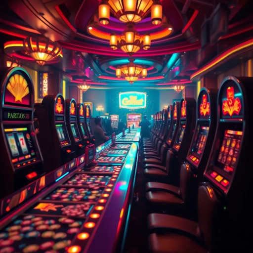 casino game, hyper-realistic, dazzling lights, glimmering slot machines, chips, vibrant colors, Monet's brushstrokes, chiaroscuro lighting, dynamic composition, luxurious velvet textures, mid-century modern influences, playful atmosphere, immersive realism, reflective surfaces, high contrast, bustling crowd, emotional tension, opulent golds, strategic elements, kaleidoscope of shapes, intricate details, perspective shift, artistic metamorphosis, art deco inspiration, cinematic framing, surreal movement, cultural fusion, thematic exploration, conceptual depth