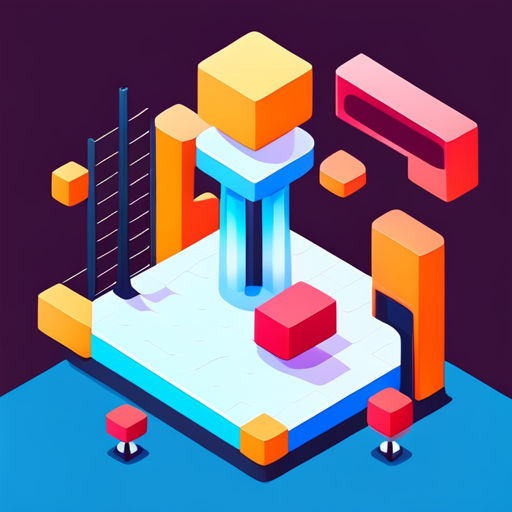 Isometric perspective, plastic materials, robot art, digital medium, pop art, geometric shapes, scale, app mascot