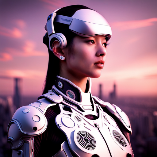 cybernetic coding, AI constructs, post-human algorithms, neon-lit interfaces, digital hegemony, glitch aesthetics, machine learning, futuristic architecture, virtual reality, transhumanism