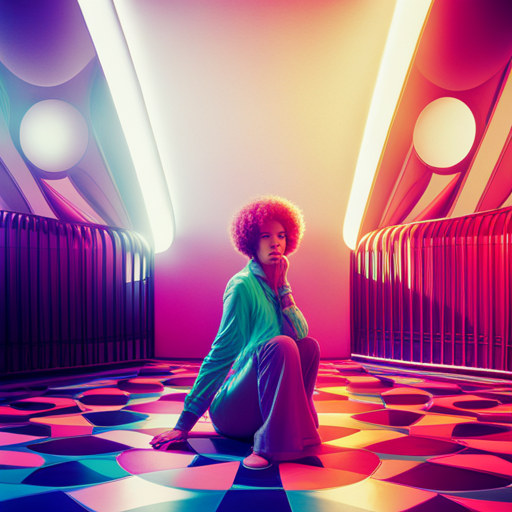 70s, disco, funk, retro, vintage, colors, film grain, light leaks, flares, bokeh, fashion, architecture, interior design, music, vinyl records, groovy, psychedelic, bell-bottoms