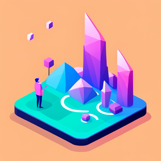 low polygon, news, artificial intelligence, signal, app icon, Dribbble