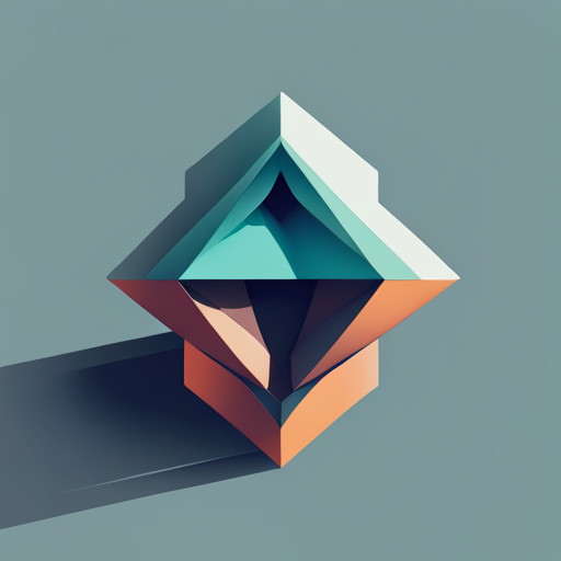 Vector graphics, generative art, triangular shapes, minimalism, light and shadow, geometric abstraction, neutral colors, 3D modeling, algorithmic design, computational art