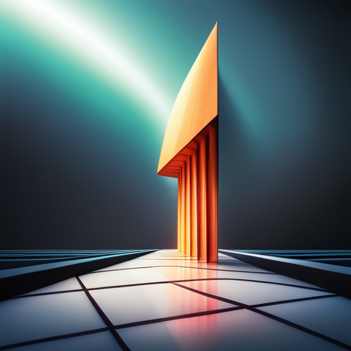 Minimalist, geometric shapes, low detail, sharp edges, futuristic, antenna, signal, transmitting