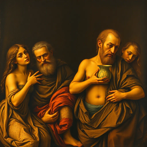 Renaissance genius, Leonardo da Vinci, masterful composition, chiaroscuro, enigmatic expressions, sfumato technique, intricate details, vibrant earth tones, ethereal atmosphere, historical setting, innovative imagination, scientific influence, iconic masterpieces, harmonious balance, dynamic flow, profound symbolism, timeless elegance, anatomical precision, cross-disciplinary genius