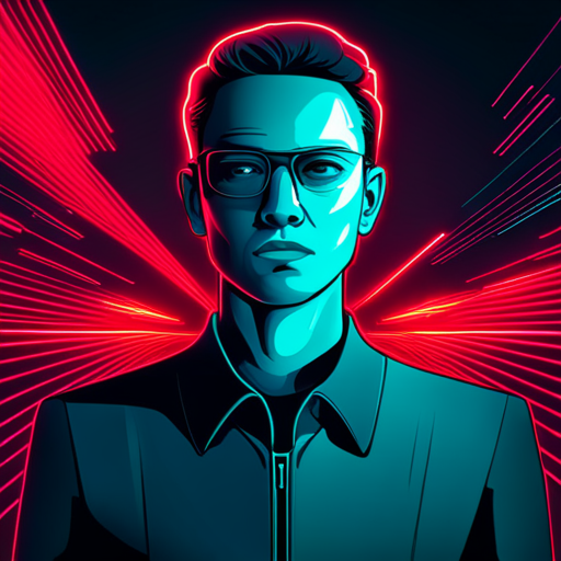 Cyberpunk aesthetics, neon lights, glitch art, coding syntax, futuristic software interfaces, AI-driven programming, virtual reality coding, dystopian themes