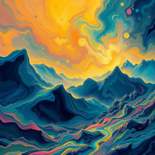 thrilling journey, dynamic composition, vibrant colors, impressionist influence, Claude Monet, motion blur, modern twist, surreal landscapes, energetic brushstrokes, light and shadow interplay, adventure essence, whimsical spirit, futuristic elements, diverse textures, atmospheric perspective, emotional depth, cultural inspiration, immersive experience, expansive scenery, visual narrative, exploration theme
