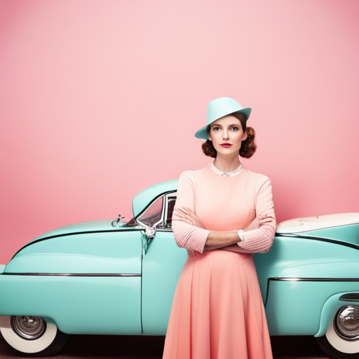 pastel colors, symmetry, whimsy, vintage typography, retro props, art direction, memorable soundtracks